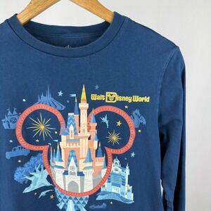 Walt Disney World Youth Large Long Sleeve Shirt Blue